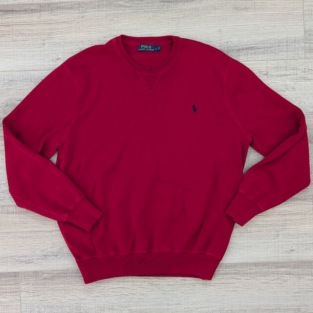 Polo by Ralph Lauren Men's Red Sweater - image 1